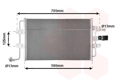 VAN WEZEL Kondensaator,kliimaseade 58005176